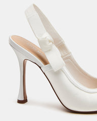 Bri White Satin