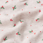 Cotton Jersey T-Shirt - Oatmeal Heather Holly Print