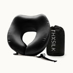 Silk Travel Neck Pillow Comfortable Support Easy Travel
