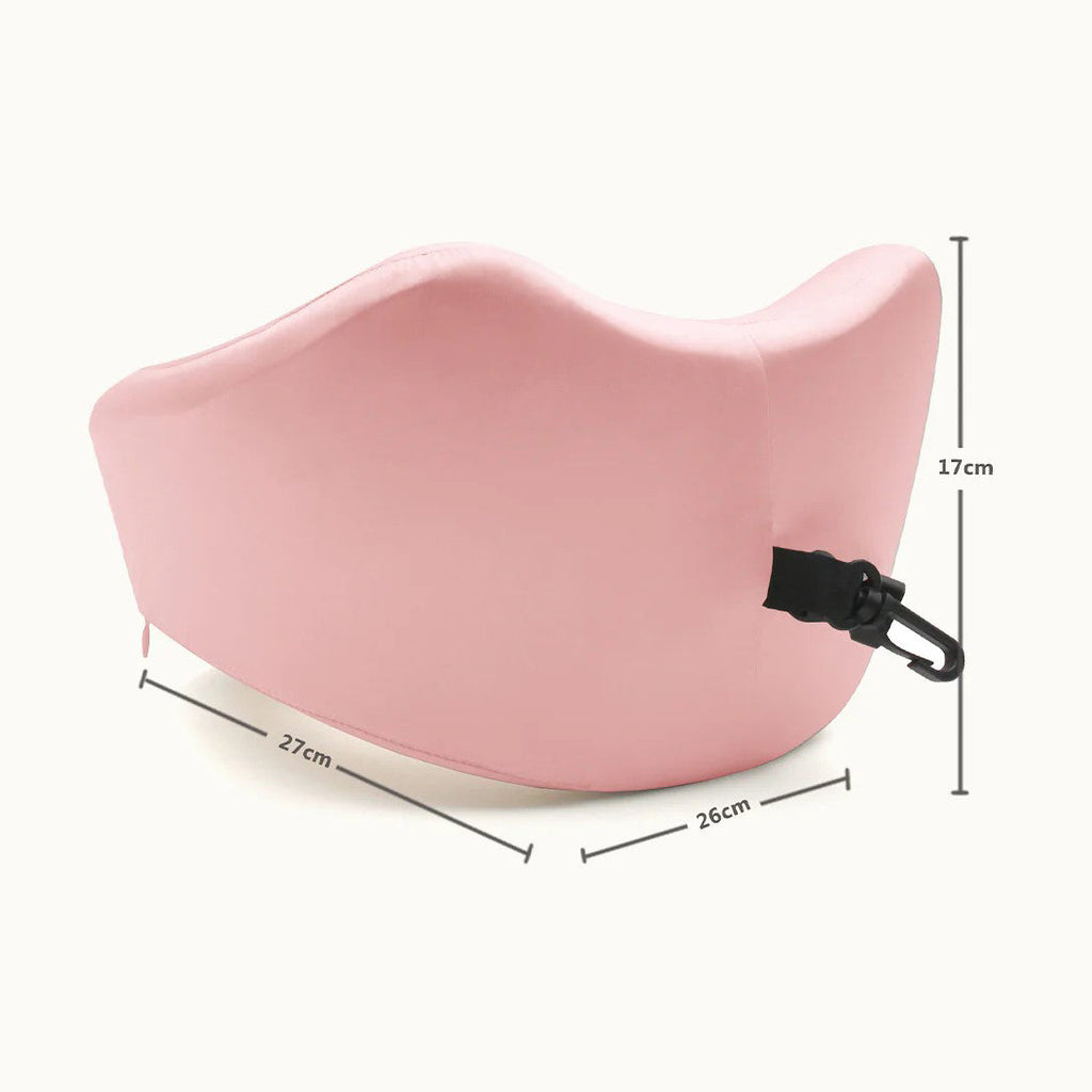 Silk Travel Neck Pillow Comfortable Support Easy Travel