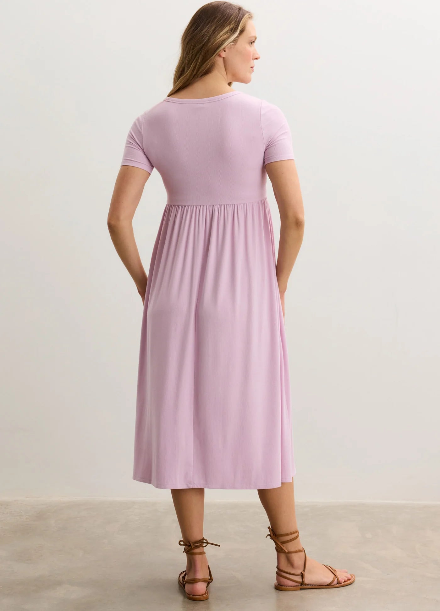 The Softest Rib Side Seam Nursing Maxi Dress