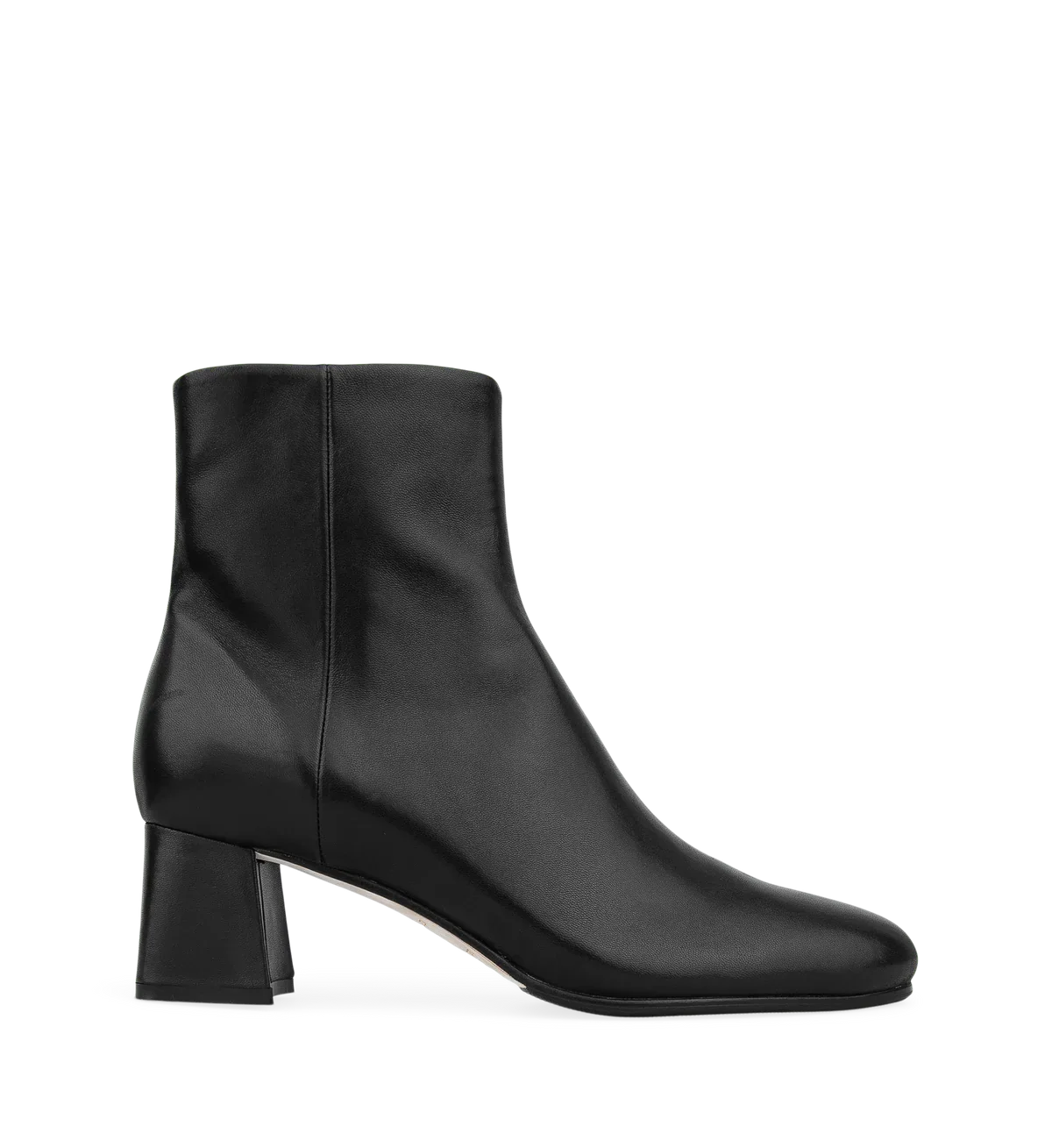Tachuri Black Leather Ankle Boots
