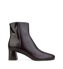 Tachuri Dark Oak Boxed Leather Ankle Boots