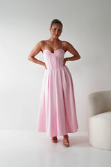 Tully Sweetheart Corset Midaxi Dress | Pink