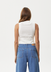 AFENDS Womens Lilo - Button Up Top - Natural