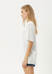 AFENDS Womens Slay - Oversized Tee - White