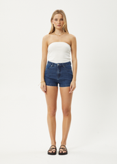 AFENDS Womens Studio - Denim Short - Authentic Blue