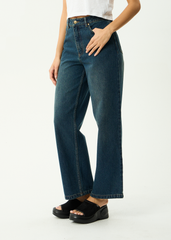 AFENDS Womens Bella - Denim Wide Leg Jean - Vintage Wash