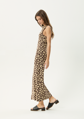 AFENDS Womens Astoria - Maxi Dress - Coffee