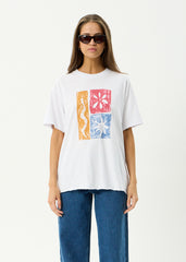 AFENDS Womens Zephyr - Oversized Tee - White