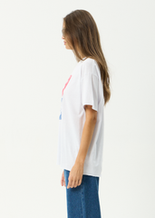 AFENDS Womens Zephyr - Oversized Tee - White