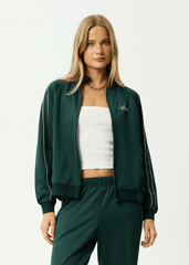 AFENDS Womens Avenue - Track Jacket - Pine