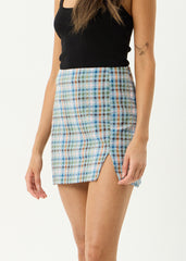 AFENDS Womens Amelie Check - Seersucker Mini Skirt - Multi