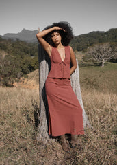 AFENDS Womens Dahlia - Short Sleeve Top - Indy Rose Check