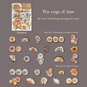 Embossed Hard Card Sticker Pack, 25pcs, Craft, Scrapbook Stickers And Journal Making Decoration