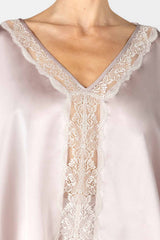 Agatha Nostalgia Kaftan Top and Short Silk PJ Set