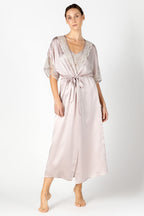 Agatha Nostalgia Hanky Long Silk Robe