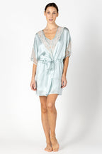 Agatha Nostalgia Hanky Short Silk Robe
