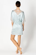 Agatha Nostalgia Hanky Short Silk Robe