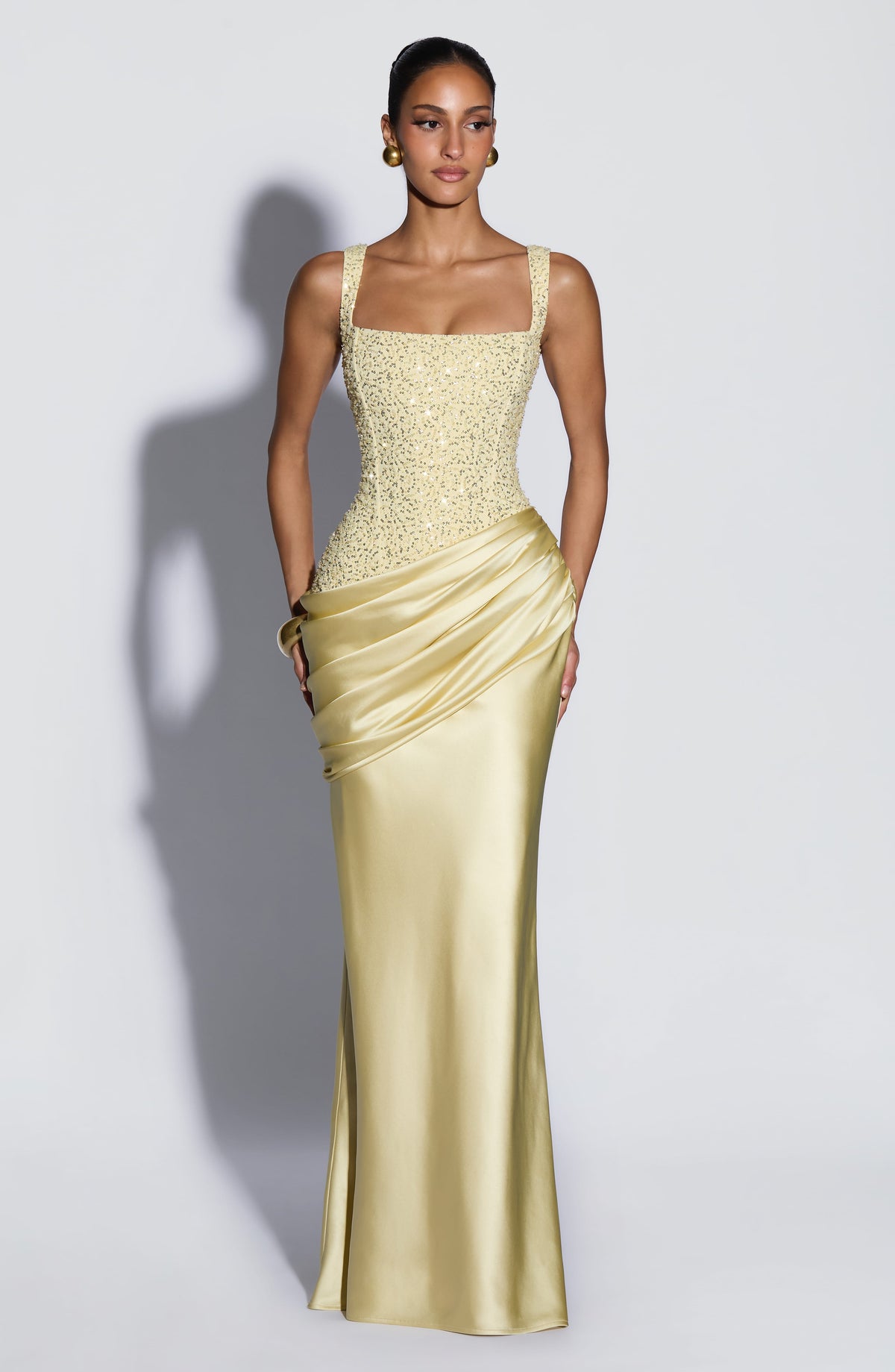 Alexandria Maxi Dress - Lemon