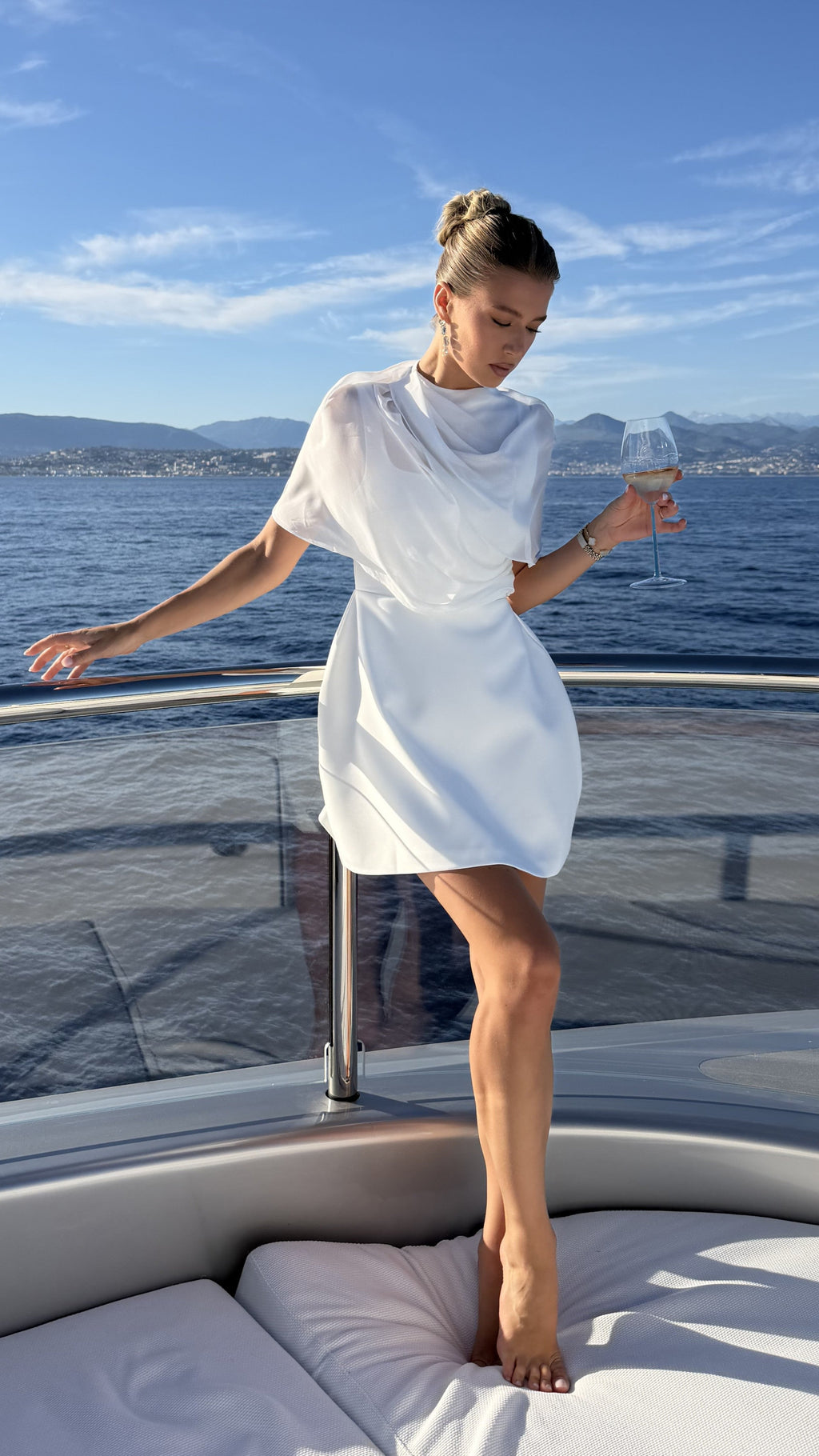 Zahni Mini Dress - White