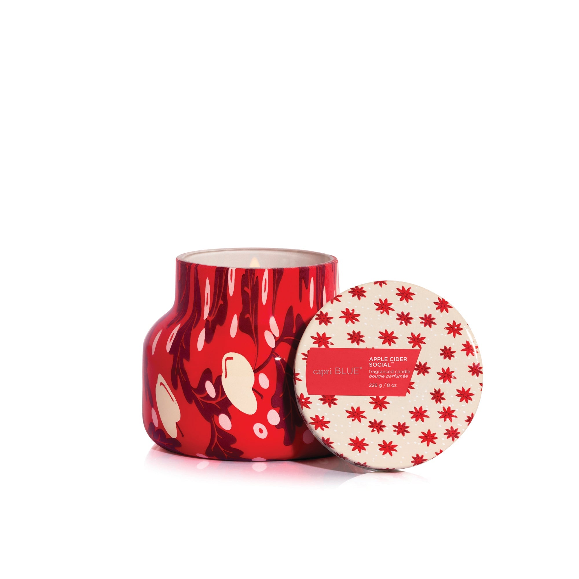 Apple Cider Social Holiday Pattern Play Petite Candle