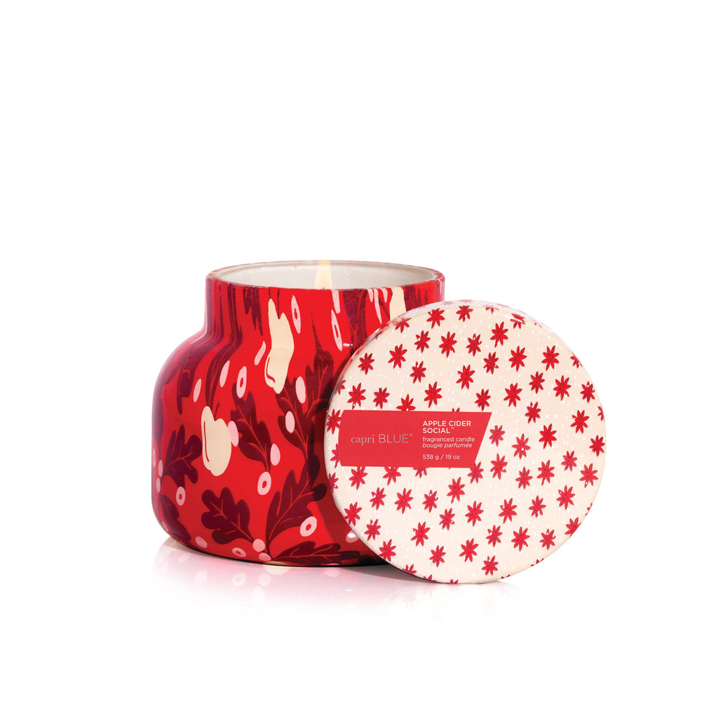 Apple Cider Social Holiday Pattern Play Signature Candle