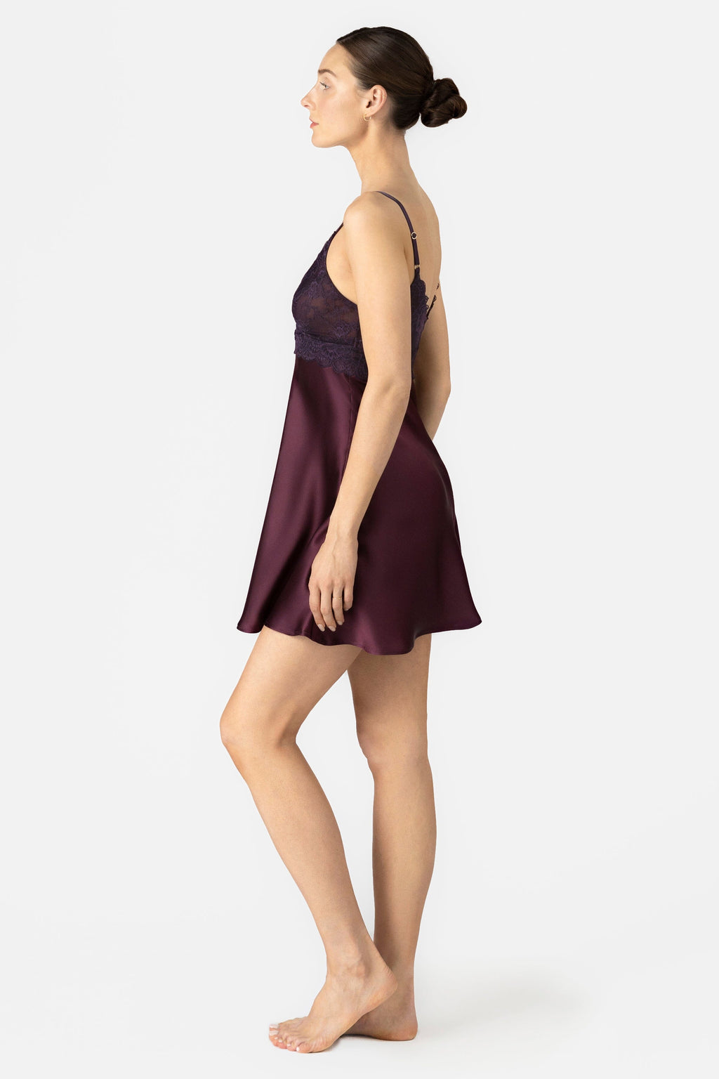 Arden Lush Bust Support Cross-over Silk Chemise