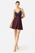 Arden Lush Bust Support Cross-over Silk Chemise