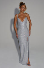 Ashton Maxi Dress - Silver
