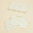 Audrey Aspen Ivory Eye Mask in Cashmere