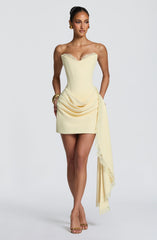 Avelina Mini Dress - Lemon