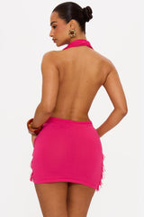 Azul Knit Mini Dress in Pink