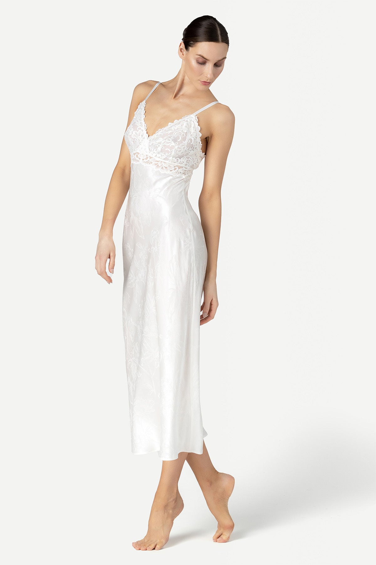 Barbara Bridal Long Silk Gown