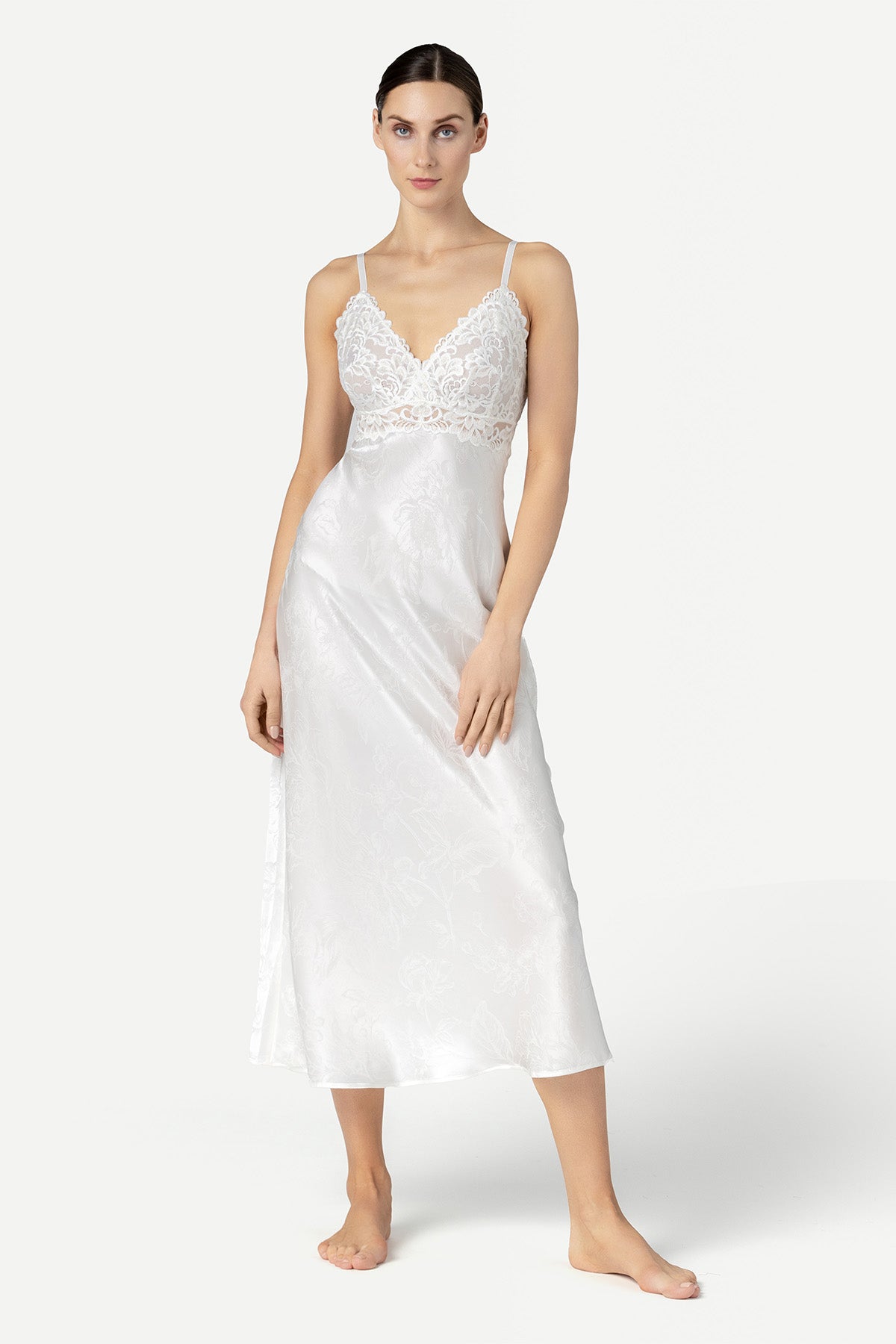 Barbara Bridal Long Silk Gown