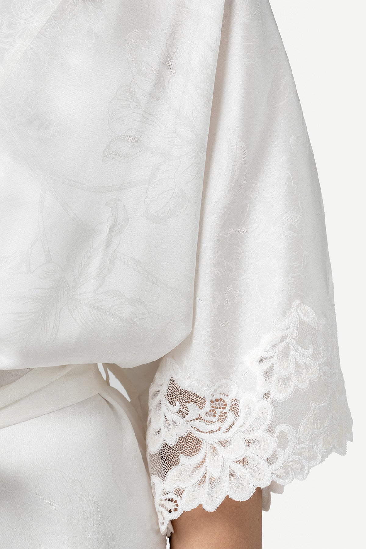 Barbara Bridal Long Silk Kimono