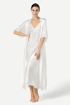 Barbara Bridal Long Silk Kimono