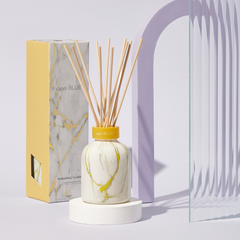 Pineapple Flower Modern Marble Petite Reed Diffuser