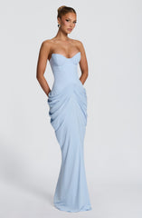 Chiara Maxi Dress - Glacier Blue