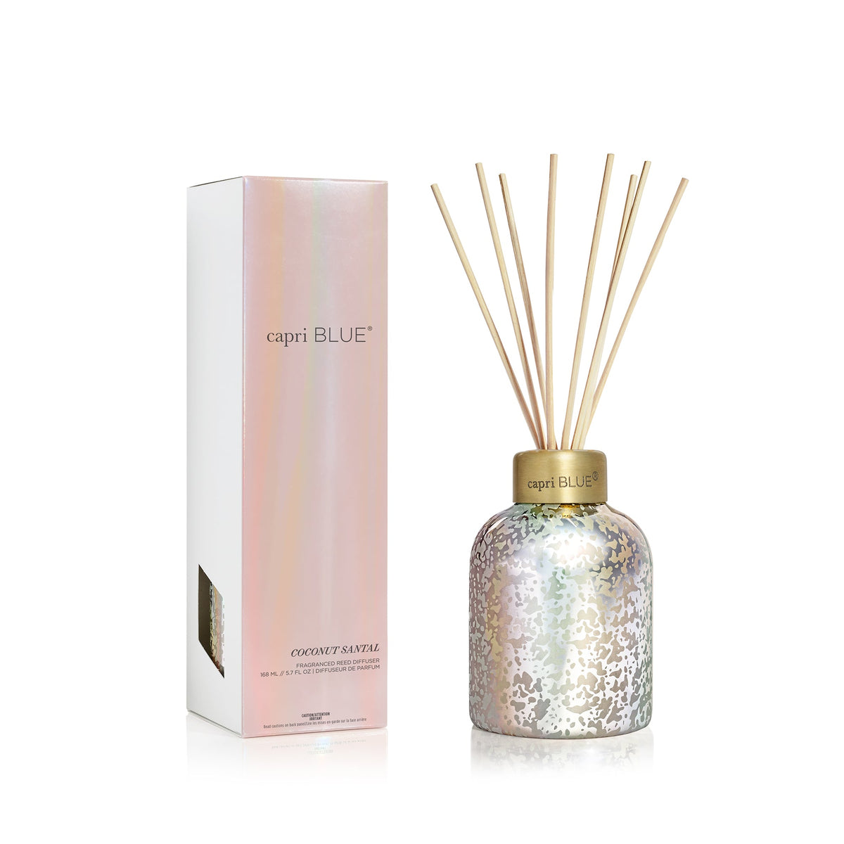 Coconut Santal Mercury Iridescent Petite Reed Diffuser