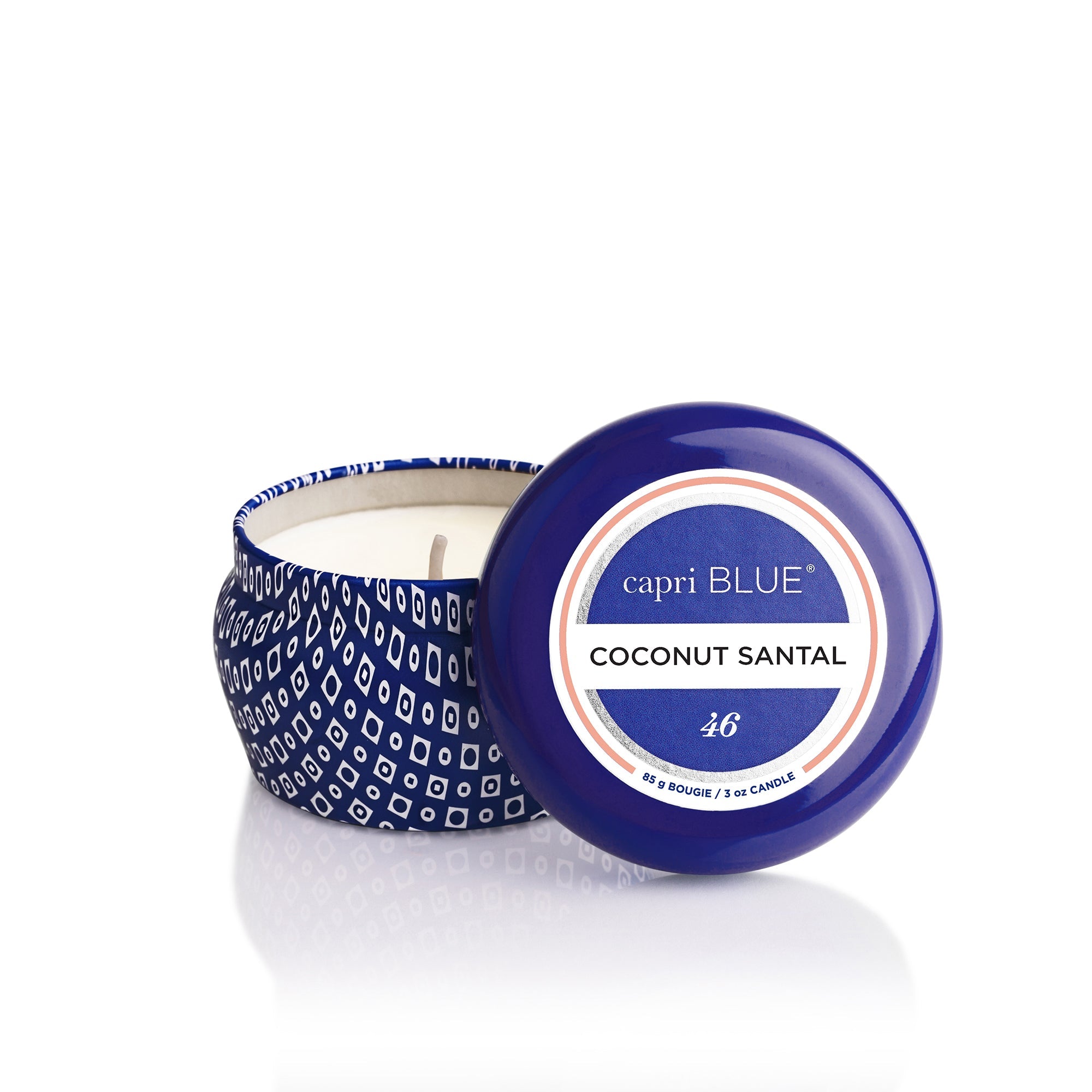 Coconut Santal Blue Mini Tin Candle