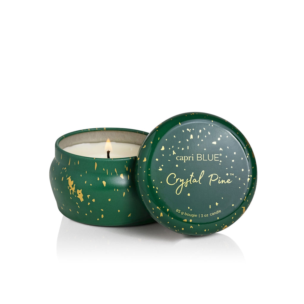 Crystal Pine Glimmer Mini Tin Candle