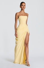 Cyra Maxi Dress - Lemon
