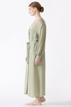 Dahlia Bliss Silk Long Robe