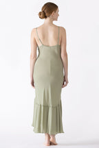 Dahlia Flutter Silk Midi Dress