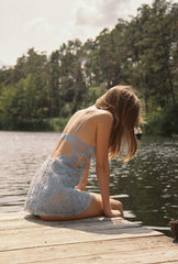 Dora Blue Camisole Set