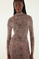 Pink Baby Leopard Jersey Blouse