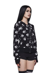 Skully Zip Up Hoodie