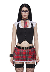 Plaid Sexy School Uniform Costume