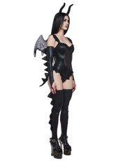 Black Fire Breathing Dragon Costume
